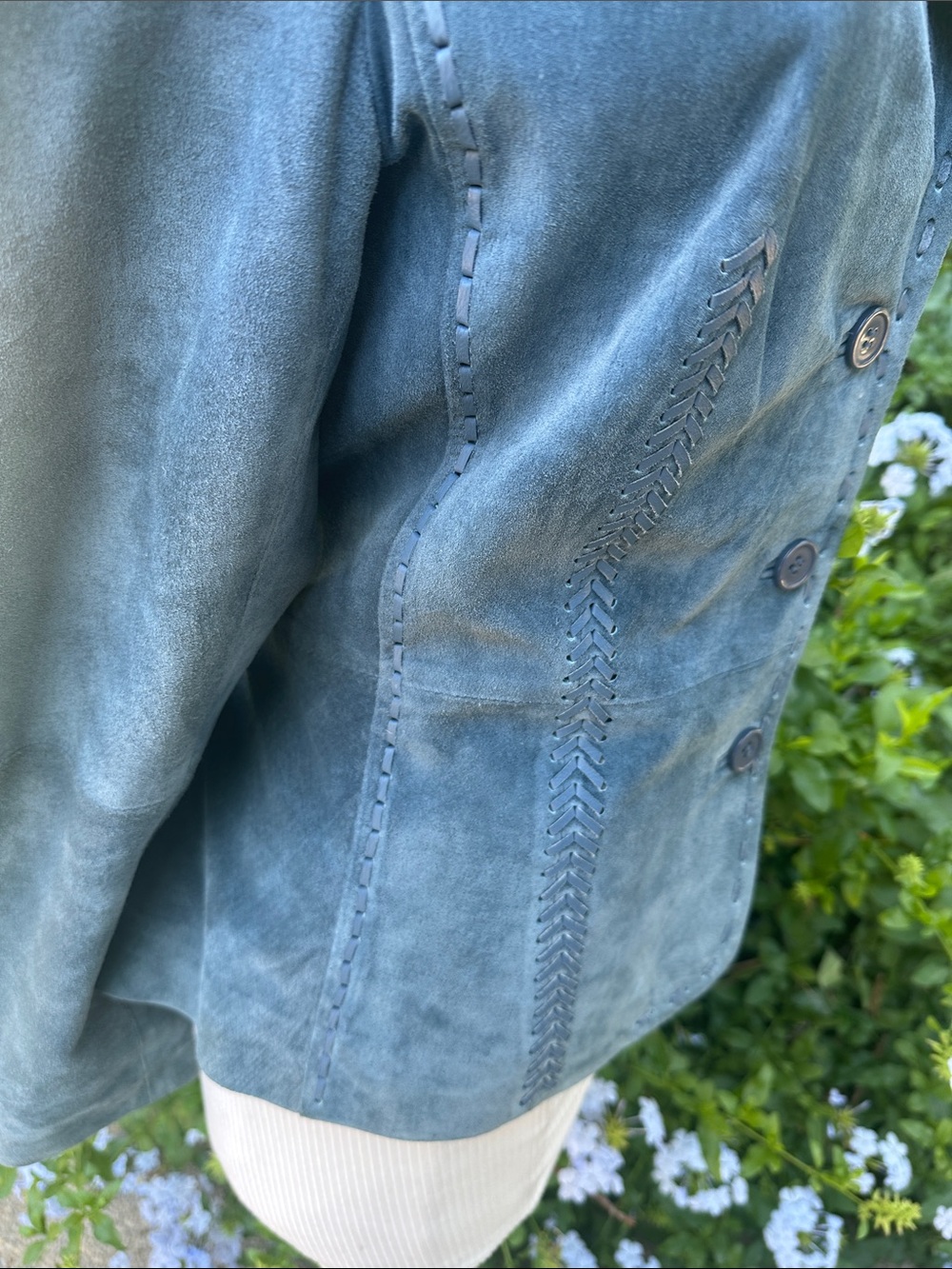 Georgiou Studio Suede Tailored Jacket/Blazer - Picture 8 of 14
